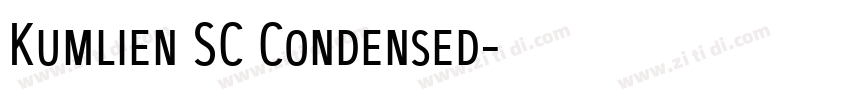 Kumlien SC Condensed字体转换